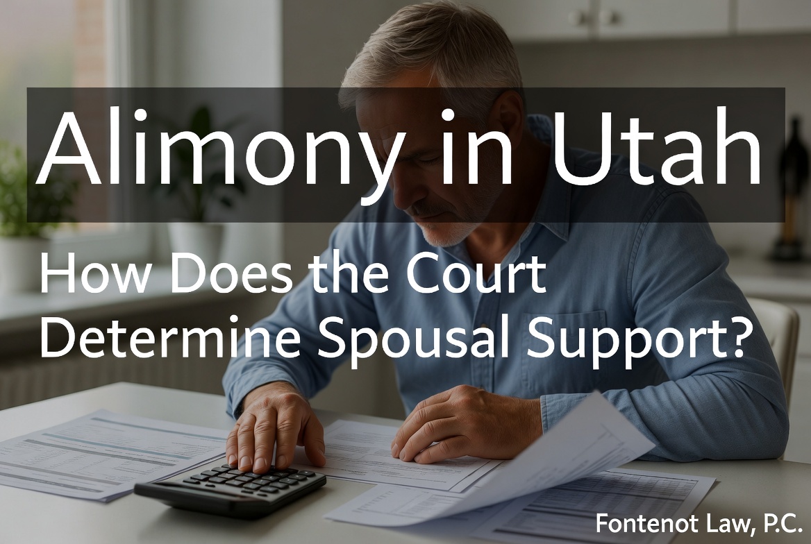 Alimony.  How Does Utah Determine Alimony? A Quick Spousal Support Review.